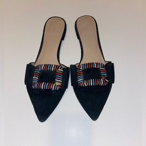 Something Navy Portia Buckle Mule Size 9